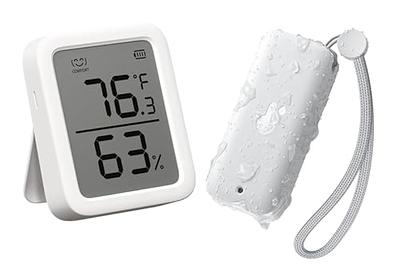 SwitchBot Hub 2 (WiFi Thermometer Hygrometer/IR Remote Control) with IP65  Indoor Outdoor Thermometer (Humidity/Temperature/Dewpoint/VPD/Absolute