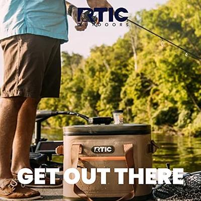 RTIC Outdoors Soft Pack Gray 20-Can Insulated Portable Cooler -  Lightweight, Leak Proof, Floats at