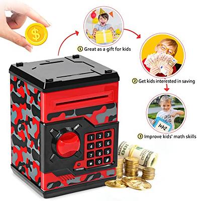 Kids Coin Bank Metal Lovely Piggy Toddler Money Savings Mini