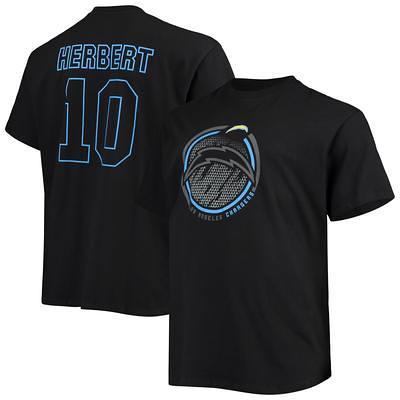 Los Angeles Chargers Justin Herbert Powder Blue Player Graphic T