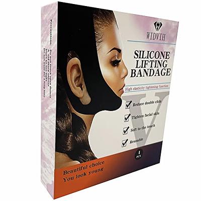 WIDVIH Reusable Silicone Double Chin Strap， V Line Lifting Mask， Relieve  Sagging Skin on Face Neck and Double Chin V Shaped Silicone Lifting Belt  for Women&Men (Black) - Yahoo Shopping
