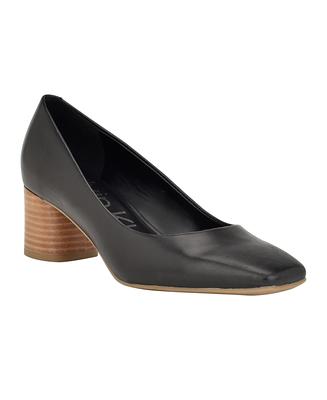 Calvin Klein Women's Alanta Square Toe Dress Pumps - Black - Yahoo