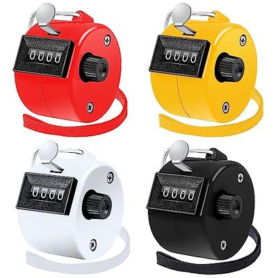 BeautyChen 4pcs Clicker Counters 4-Digit Number Count with Wrist