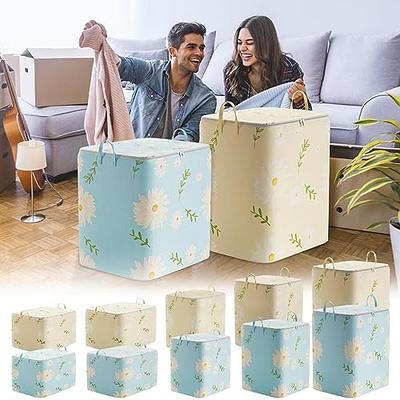 Storage Bags Portable Foldable Closet Clothes Organizer Containers With  Handles