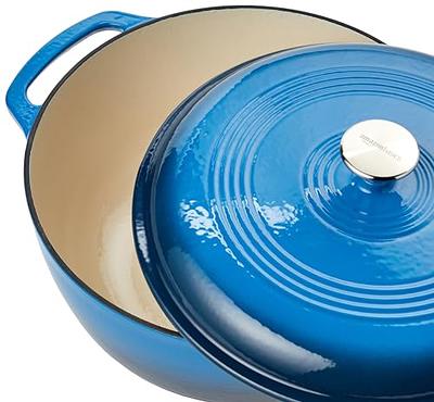 Cuisinart 7 Quart Enameled Cast Iron Round Covered Casserole - Blue