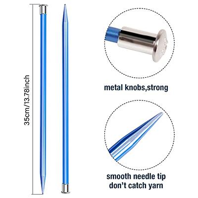 Stainless Steel Knitting Needle Set Sweater Needles Handmade with Bags DIY  Knitting Projects Tools 2-8mm Straight Single Pointed