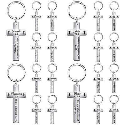 Wooden cross keychain 12pcs – Christian Gifts