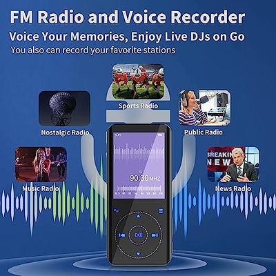 Radio FM Portátil con Bluetooth 5,0, Mini reproductor de música MP3, TWS,  inalámbrico, compatible con