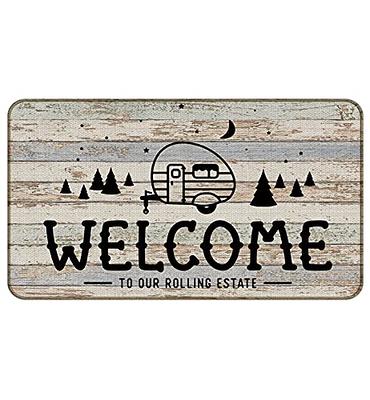 Farmhouse Welcome Mat 30x17 Inches, Farmhouse Coir Mat for The Front Door, Modern Farmhouse Outdoor Mat with Anti-Slip PVC Backing, Farmhouse Front