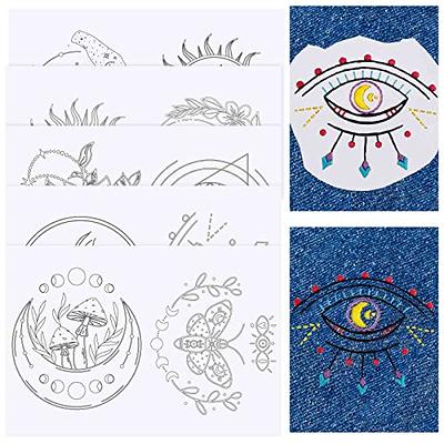 2Pcs/set Water Soluble Embroidery Paper Stabiliser with Flower