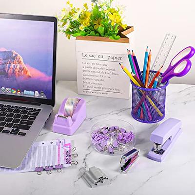 PURPLE Glitter Office Supplies, Purple Office Set, Tape Dispenser, Stapler,  Scissors, Classroom Decor, Purple Office Supplies, Teacher Gift 
