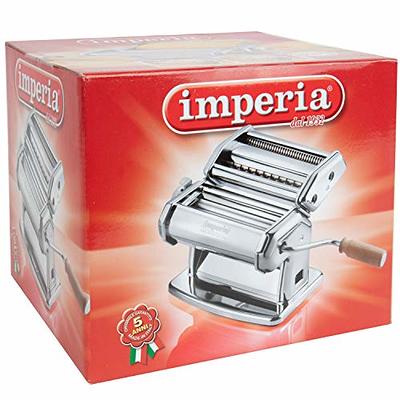 Imperia Pasta Maker Machine, Red, Made in Italy - Heavy Duty Steel