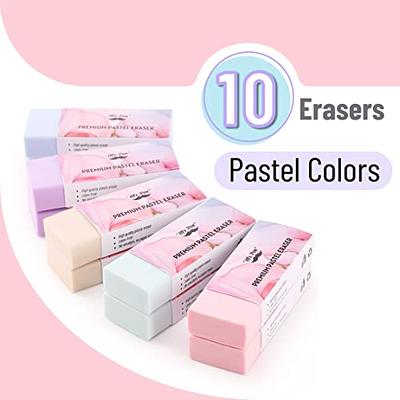 Mr. Pen- Erasers, 10 Pack, Pencil Eraser, Pastel Colors, Erasers