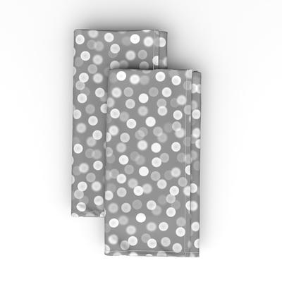 Polka Dots Dinner Cloth Napkins