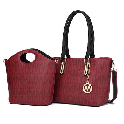 MKF Collection by Mia K. Women's Lady M Signature Tote Set