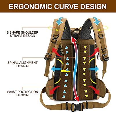 60l Waterproof Lightweight Hiking Backpack With Rain Cover,outdoor Sport  Travel Daypack For Climbing Camping Touring