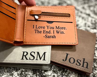 Personalized Custom Engraved Picture Leather Wallet Father's Day, Boyfriend,  Birthday Gift, Anniversary Gifts For Him - Yahoo Shopping