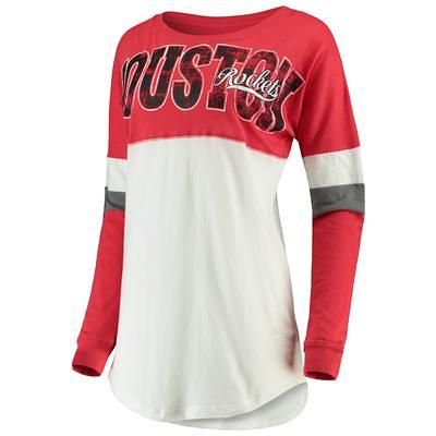 New Era Women's Washington Commanders Red Sporty Long Sleeve Crop Top