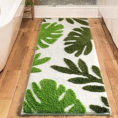 FOFARY Green Leaf Bathroom Runner Rug Long Bath Mat Cute Monstera Plant Rug  Kids Room Decor Aesthetic Rug Large Non Slip Washable 20X47 - Yahoo  Shopping