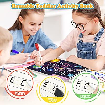 Learning Activities Learn to Write for Kids Age 3+, 40 Pages Preschool  Handwriting Practice Number Letter Tracing Workbook, Toddler Dry Erase  Educational Montessori toy for 3-5 Years Old –  – Toys and  Game Store