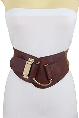 Glamorstar Women Skinny Patent Leather Slim Belt Adjustable Alloy Buckle Waist Belt for Dress