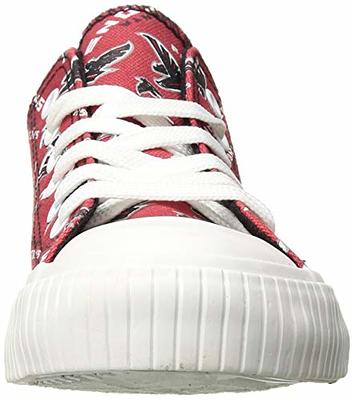 FOCO Arizona Cardinals NFL Womens Glitter Low Top Canvas Shoes - 6