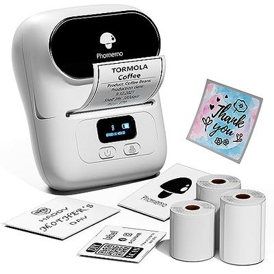 Phomemo Label Maker Machine- M110 Upgraded Bluetooth Label Printer for  Barcode, Clothing, Jewelry, Retail, Mailing, Business, Compatible with  Android & iOS, with 3 Label, White - Yahoo Shopping