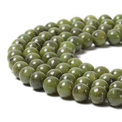 8mm Smooth Round, Jade Green Agate Beads (16 Strand)