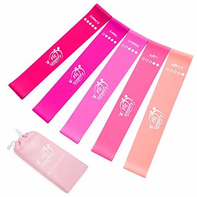 Fit Simplify Resistance Loop Exercise Bands with Instruction Guide and Carry  Bag, Set of 5 - Yahoo Shopping