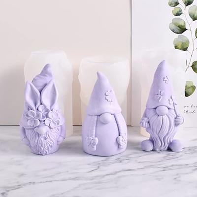 Four Small Unpainted Ceramic Molds Christmas