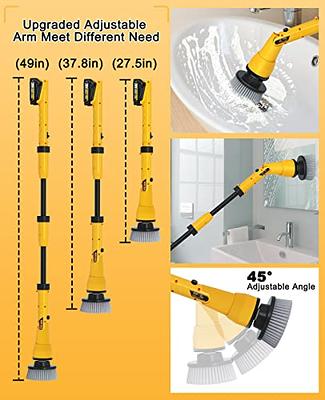 2 Battery Electric Spin Scrubber, 1000RPM Cordless