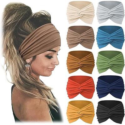 S&N Remille Wide Boho Headbands, Large Hairband for Women, Elastic Non-Slip  Headband Twisting Accessories, Auitable for Sports Yoga And Running - Yahoo  Shopping