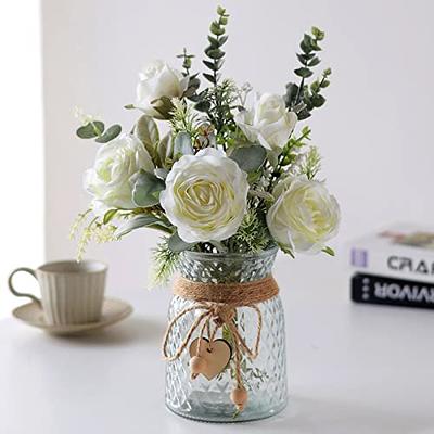 Rose Gold Flower Flowers Artificial Decoration Bouquet Decorations Fake  Centerpieces Roses Christmas