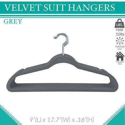 Simplify Kids 100 Pack Velvet Shirt Hangers in Blush 