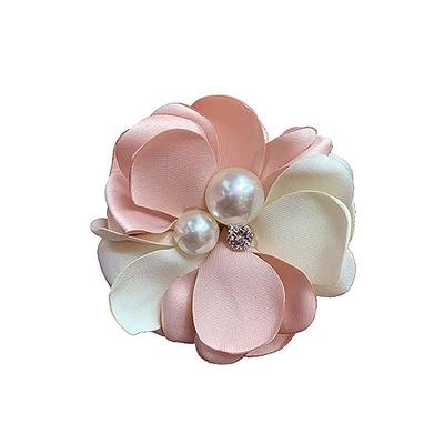 Large Fabric Flower Brooch Flower Pearl Brooch Pins for Women Camellia Rose  Brooch Pins Dainty Handmade Hair Clip Flower Brooch for Wedding Party  (pink) - Yahoo Shopping