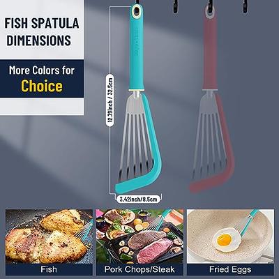 Farberware Professional Stainless Steel Silicone Spatula Aqua Sky