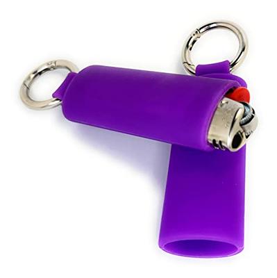 Lighter Holder Keychain with Spring Clip made by Lighter Locators