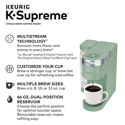 Keurig K-Supreme Single Serve K-Cup Pod Coffee Maker, MultiStream  Technology, Silver Sage - Yahoo Shopping