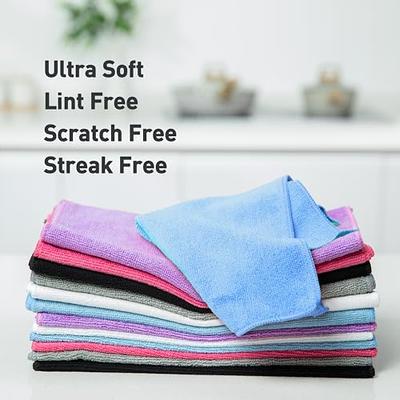 Microfiber Cleaning Cloths, Soft Absorbent Microfiber Cloth, Lint Free  Streak Free Cleaning Towels For Cars, House, Kitchen Supplies, Kitchen  Cleaning Stuff - Temu