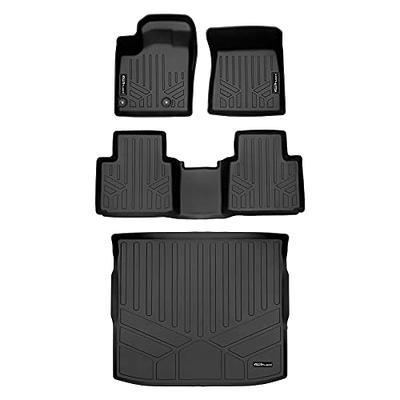 SMARTLINER Custom Fit Floor Mats 2 Row Liner Set Black for 2017