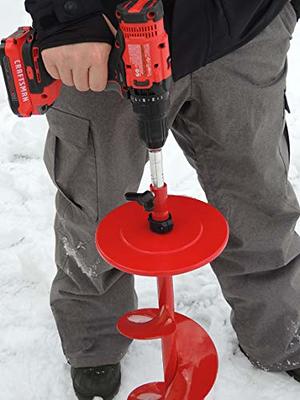 VEVOR Ice Drill Auger, 6\ Diameter Nylon Ice Auger, 39\ Length