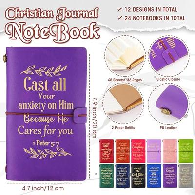 Qilery Christian Notepad and Pen Gift Set Bible Verse Journal Pocket  Notebook with Ballpoint Pen Bulk Christmas Religious Inspirational Gift  Church