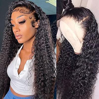 13x4 Deep Wave Lace Front Wigs Human Hair Pre Plucked Wigs for