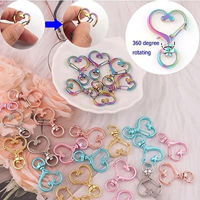 24pcs Mix Color Heart-Shaped Swivel Lobster Claw Clasp,Metal Swivel Snap  Hook Keychain Colorful Heart Clips for Keychain Lanyard,Jewelry Making,DIY  Crafts Supplies - Yahoo Shopping