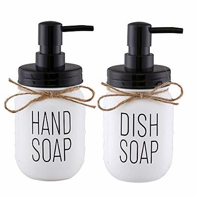 Gaussra Kitchen Soap Dispenser Set with Silicone Tray - Brushed Nickel,  Stainless Steel Glass Soap Dispenser Bathroom, Modern Farmhouse Decor,  Refillable Hand Dish Soap Dispenser for Kitchen Sink - Yahoo Shopping