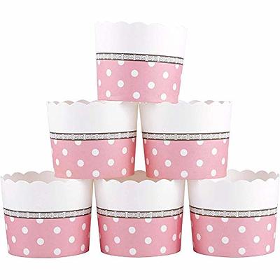 Webake Large Paper Baking Cups, 6oz Cupcake Muffin Cases Jumbo Cupcake  Liners, Set of 25 Pink Cupcake Liners for Valentine's Day, Wedding - Yahoo  Shopping