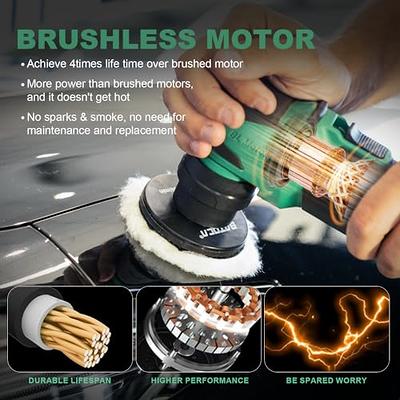 BATOCA S4 Cordless Mini Polisher for Car Detailing with 2Pcs 12V/2.5Ah  Lithium-ion Batteries, Both Rotary buffer & Orbital Car Polisher, 1&3inch  Brushless Polisher for Car Detailing, Basic Pack - Yahoo Shopping