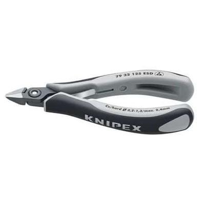 Knipex 92 21 12 ESD Premium Stainless Steel Precision Tweezers-Needle-Point Tips-ESD Rubber Handles