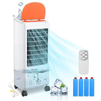 Pro Breeze Evaporative Air Cooler for Room Cooling Fan - 3-in-1 Air Cooler  Portable with 6 QTS Tank, 70° Oscillation & 7hr Timer - Portable Swamp