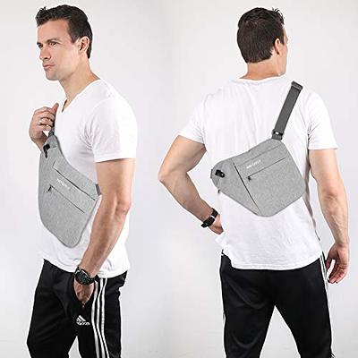 Waterfly Crossbody Sling Backpack Daypack: White Black Sling Bag Travel  Hiking Walking Antitheft Chest Bag For Man Woman